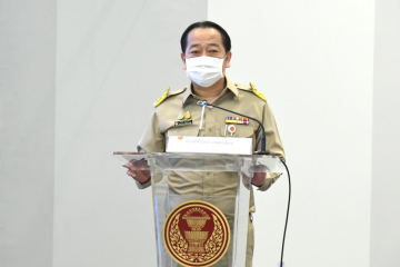 นายศิโรจน์ แพทย์พันธุ์ รองเลขาธิการสภาผู้แทนราษฎร กล่าวเปิดการประชุมเชิงนโยบาย (1)