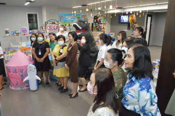 ผู้เข้าร่วมกิจกรรม Fun Fest for Kids ที่หอสมุดรัฐสภา
